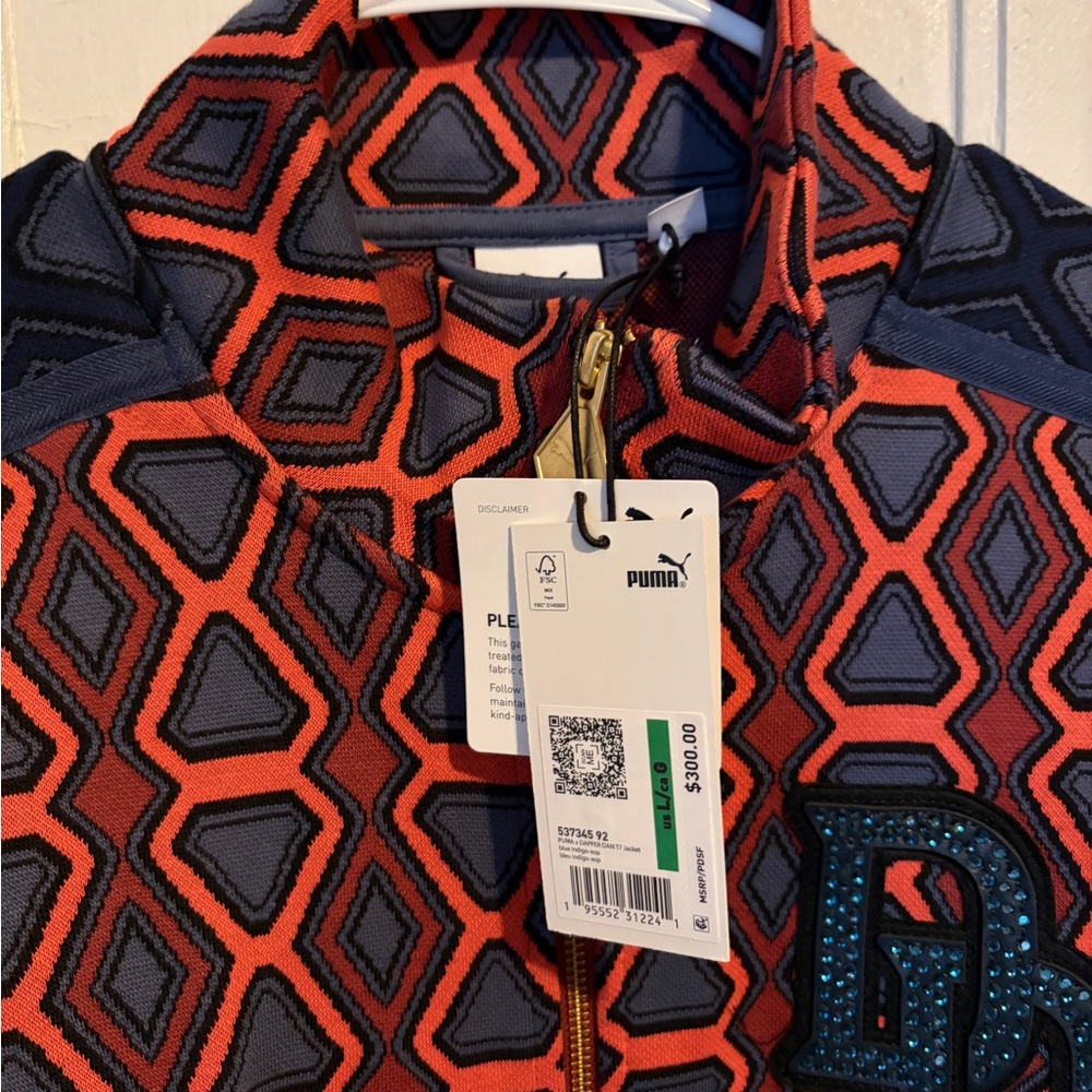 Dapper Dan Puma Bling Jacket Patterned Jacket Wit… - image 3